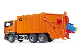 BRUDER 3560 Scania popelář oranžový novinka 2010
