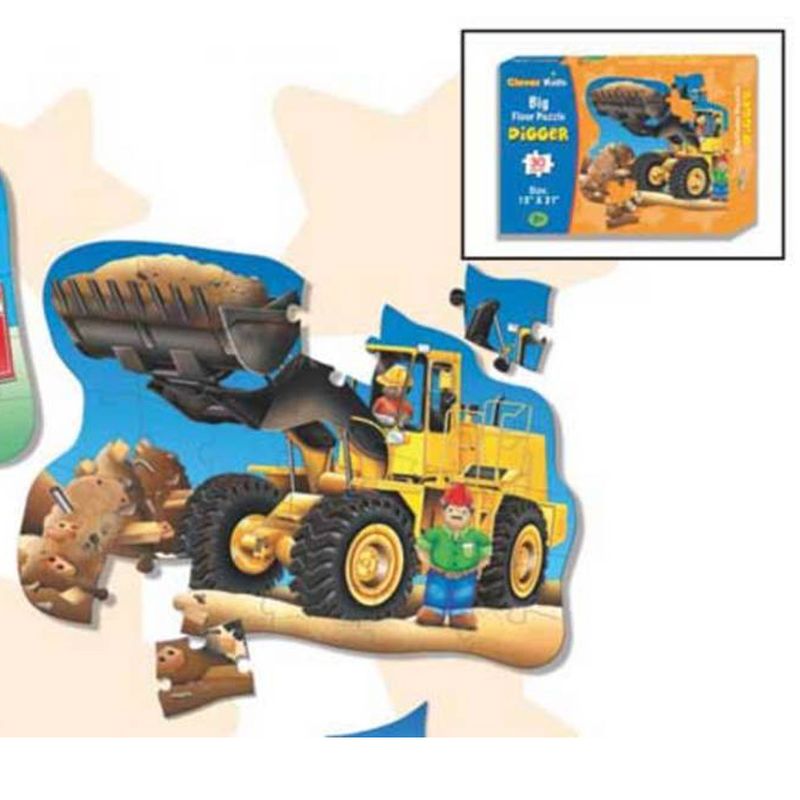 Velké podlahové puzzle: Bagr