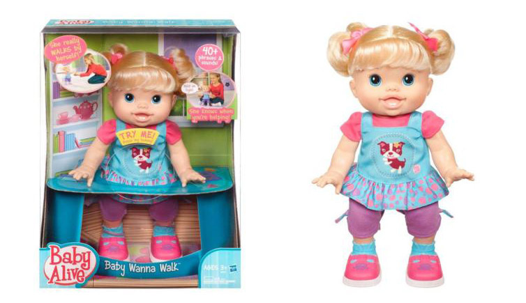 Baby Alive chodící panenka