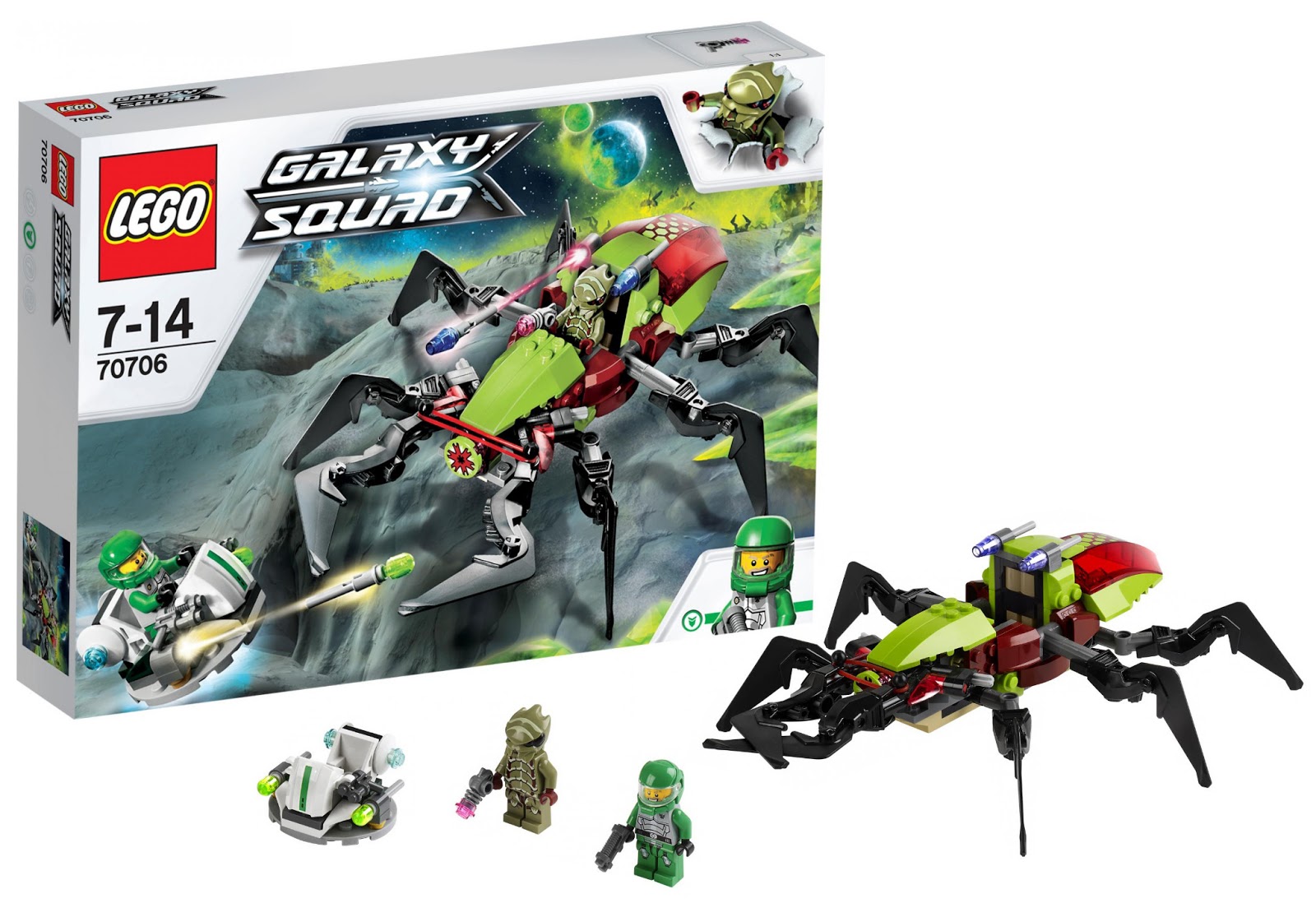 Lego Galaxy Squad - Úkryt v kráteru - Hračky Domino