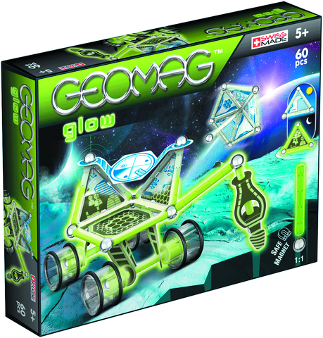 Geomag Galileo Glow 76 Pezzi – Set Costruzioni Magnetiche Con Aste Luminescenti