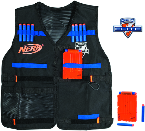 Nerf Elite - vesta s 2 zásobníky a 12 šipkami