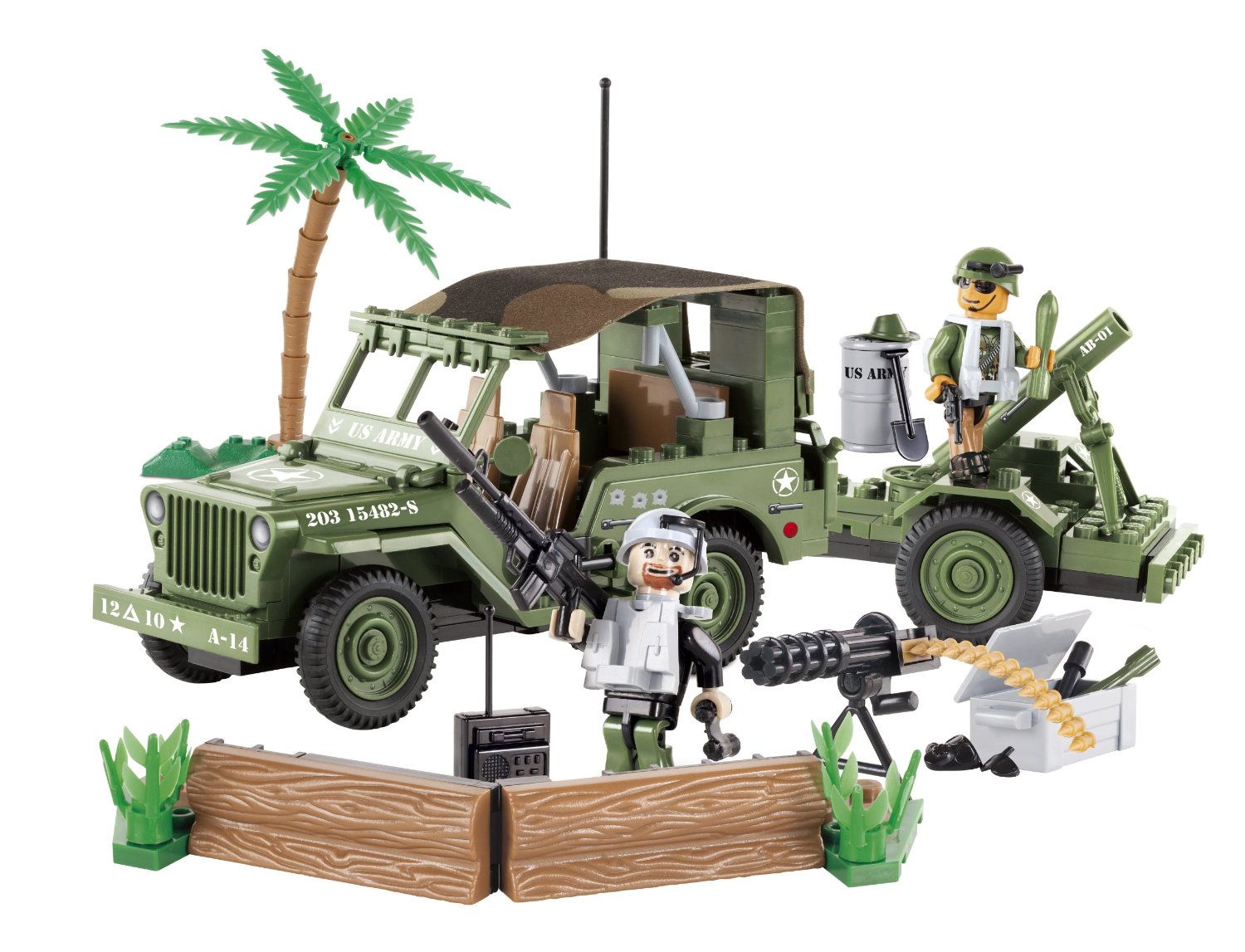 Cobi - Jeep Willys MB s mortarem