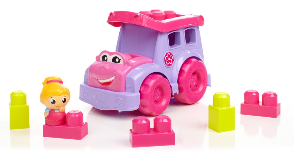 Mega Bloks - Růžový autobus