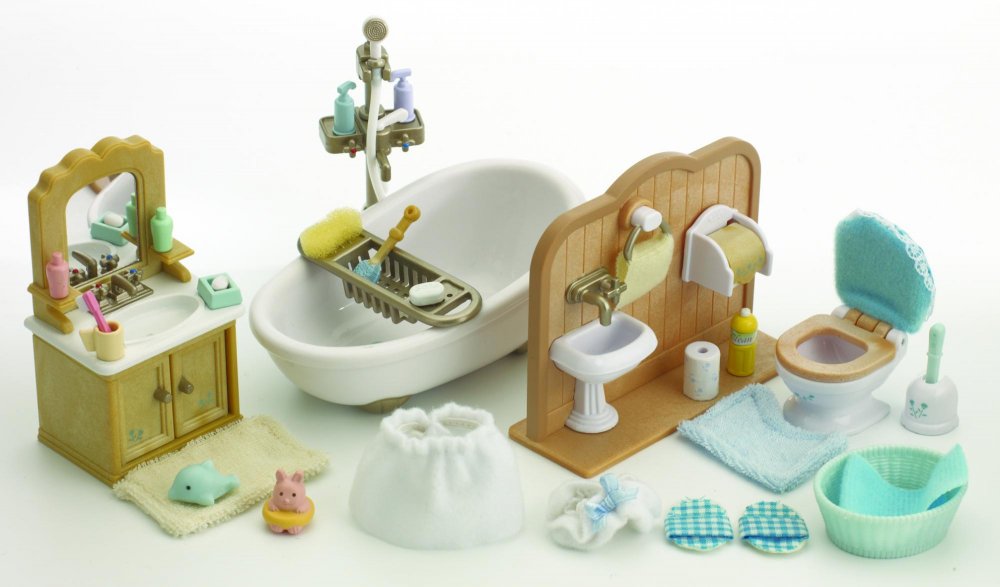 Sylvanian Families - Vybavení koupelna s toaletou