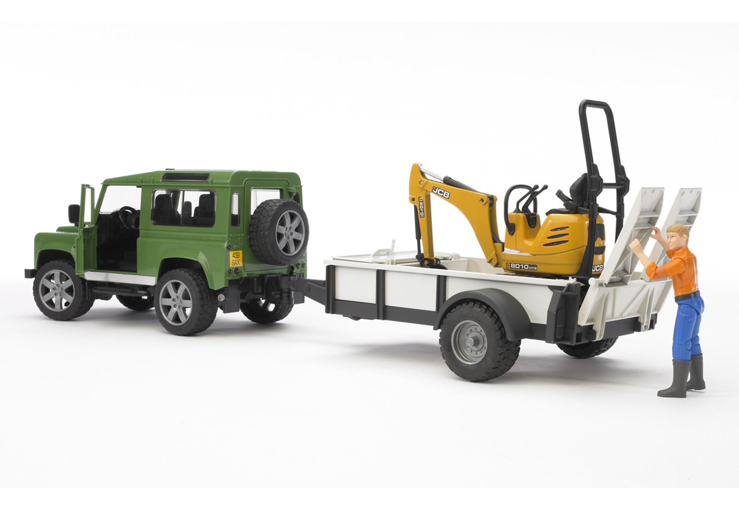 Bruder - Land Rover + mikrobagr