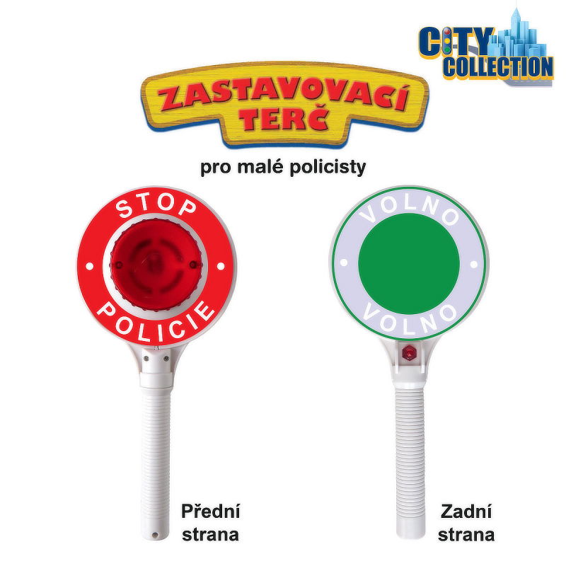 Policejní plácačka se světlem