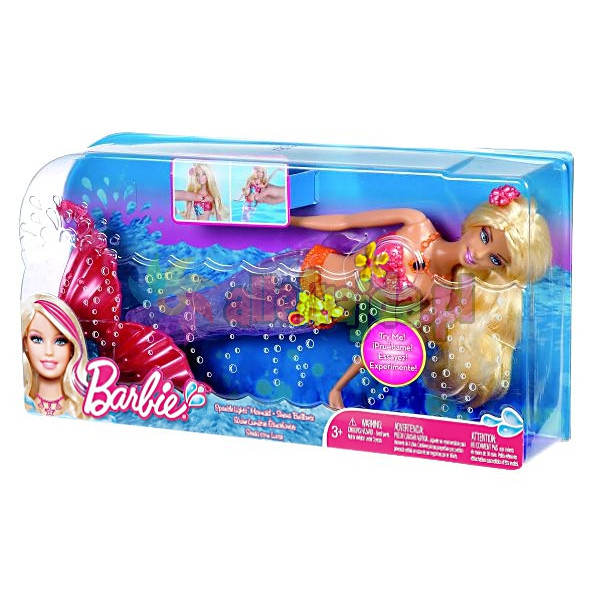 Barbie - Svítící mořská panna blondýna