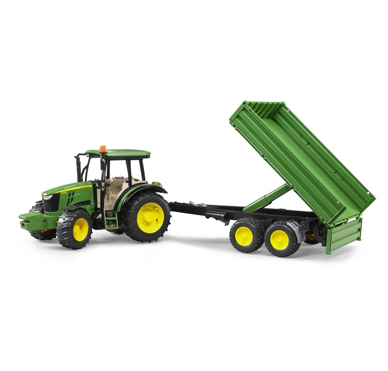 Bruder 2108 - Traktor John Deere + Sklápěcí vůz