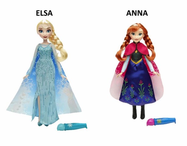 Ledové království - Vybarvovací šaty, Anna/Elsa