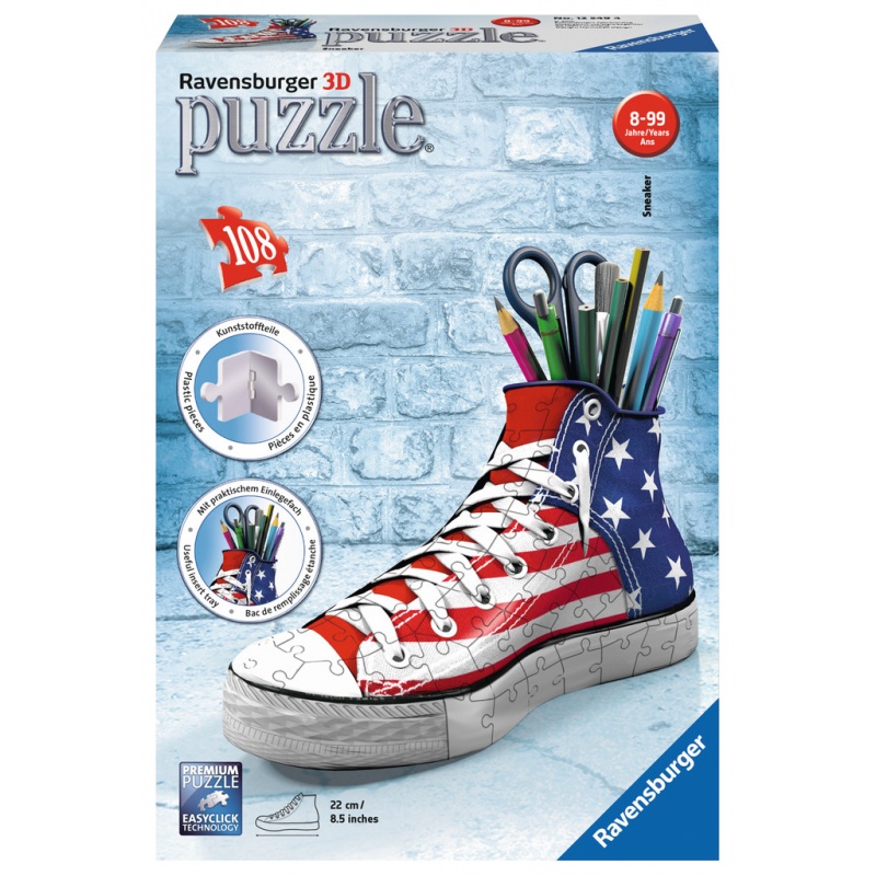 Puzzle 3D - Kecka vlajkový desing