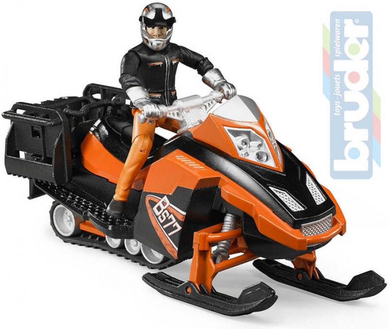 Bruder 63101 - Sněžný skútr s figurkou