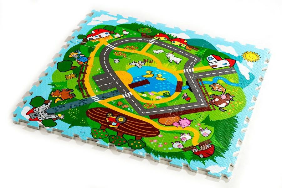 Pěnové puzzle město