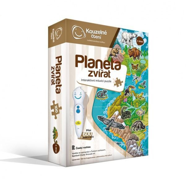Kouzelné čtení - Puzzle Planeta zvířat