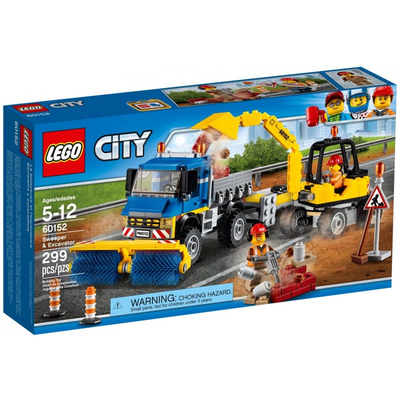 Lego City 60152 - Zametací vůz a bagr