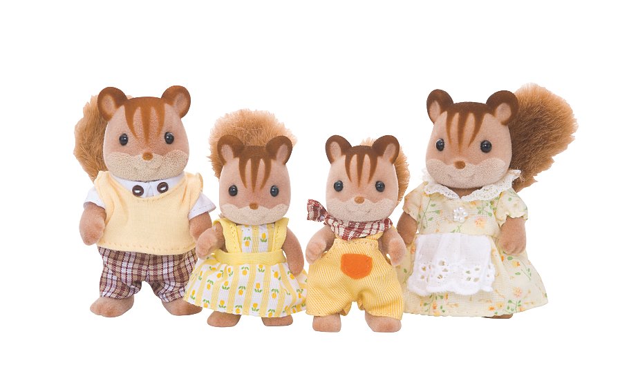 Sylvanian Families 4172 - Rodina hnědých veverek