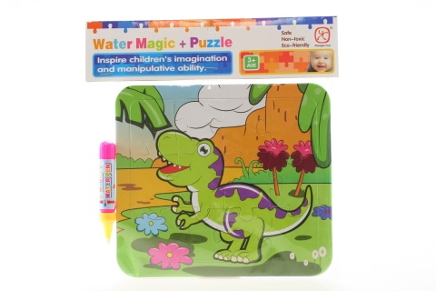 Vodní malování - Dino + puzzle