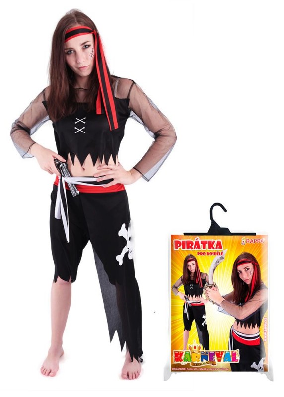 Kostým - Pirátka, dospělý, vel. M