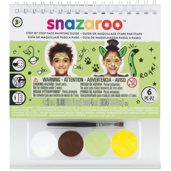 Snazaroo - Obličejové barvy A6 s postupem unisex