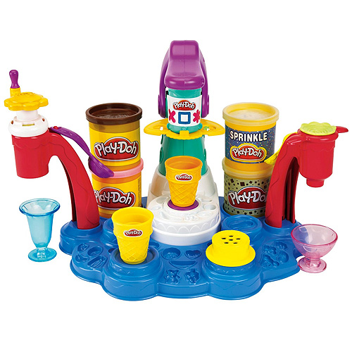 Play Doh -modelína-továrna na zmrzlinu