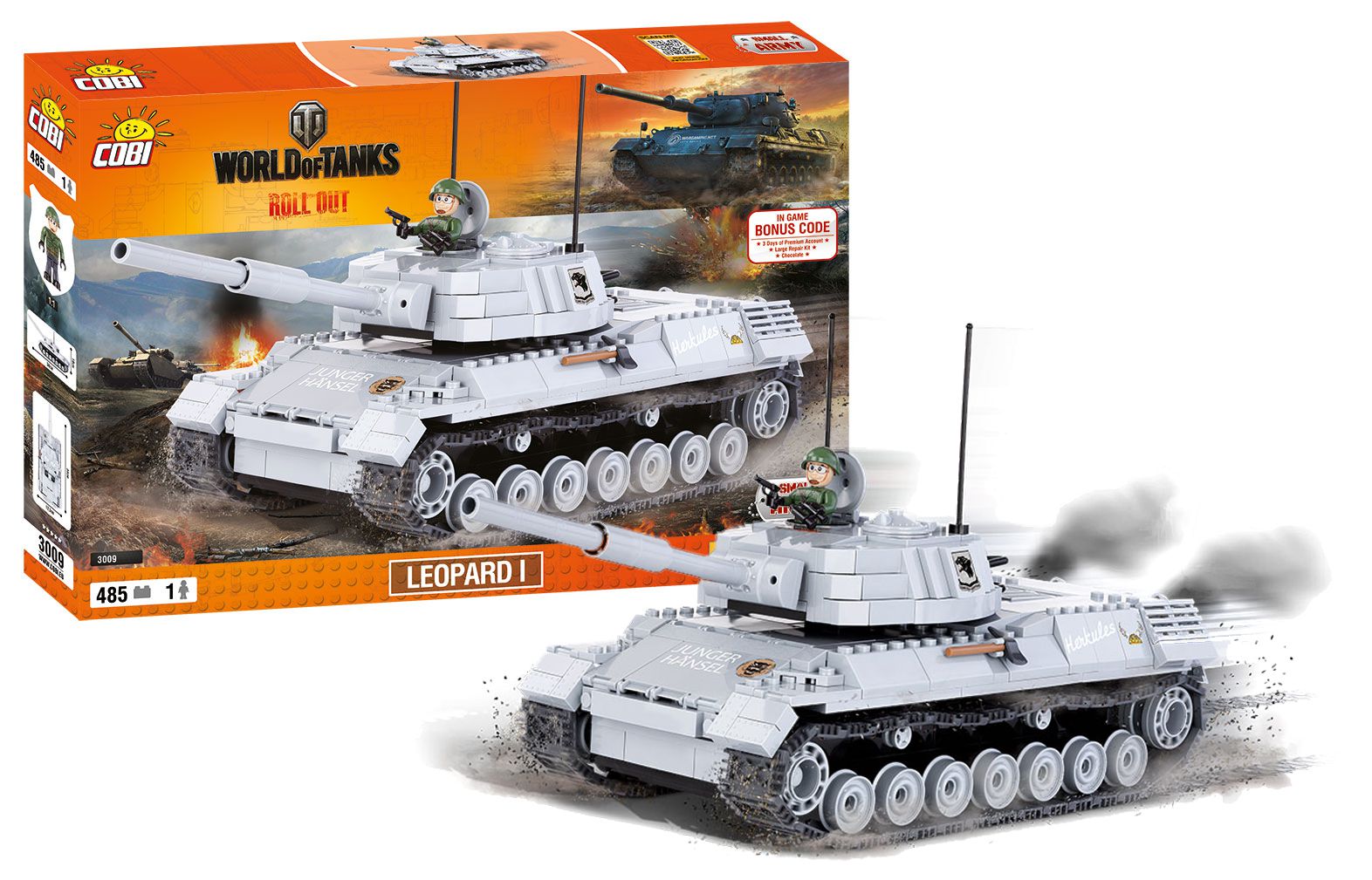 Cobi 3009 - WOT Leopard 1 - Hračky Domino