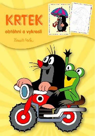 Omalovánka Krtek - Obtáhni a vykresli