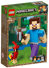 Lego Minecraft 21148 - Velká figurka: Steve s papouškem