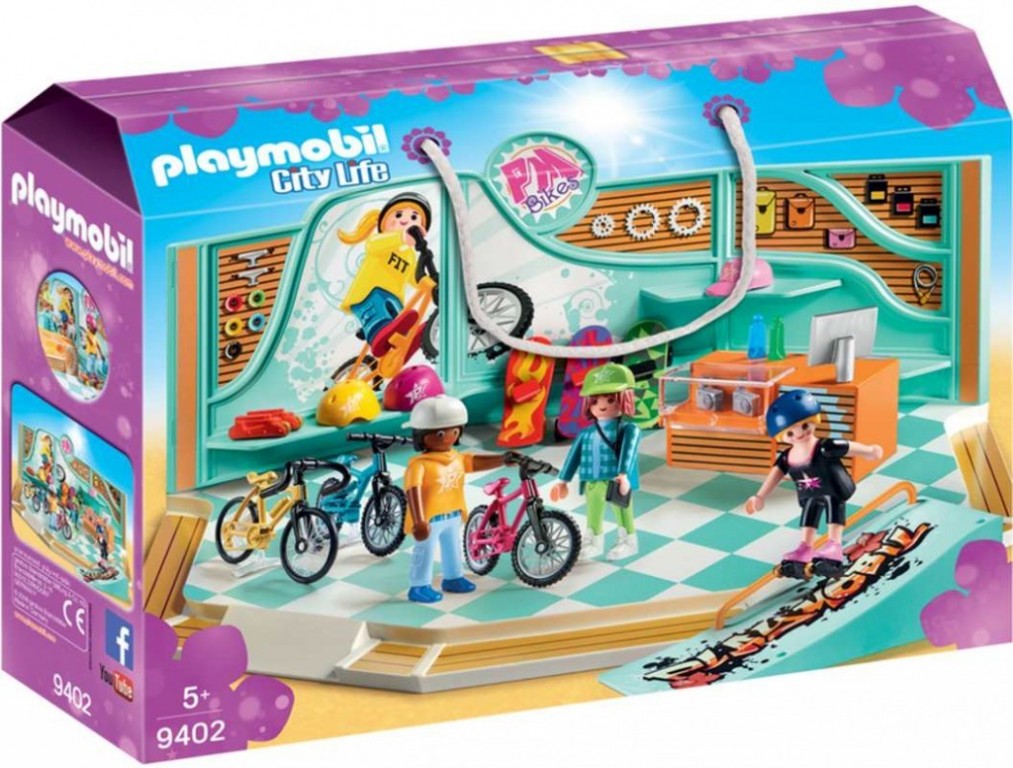 Playmobil 9402 - Obchod s koly a skateboardy