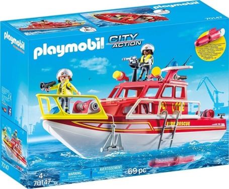 Playmobil 70147 - Hasičská záchranná loď