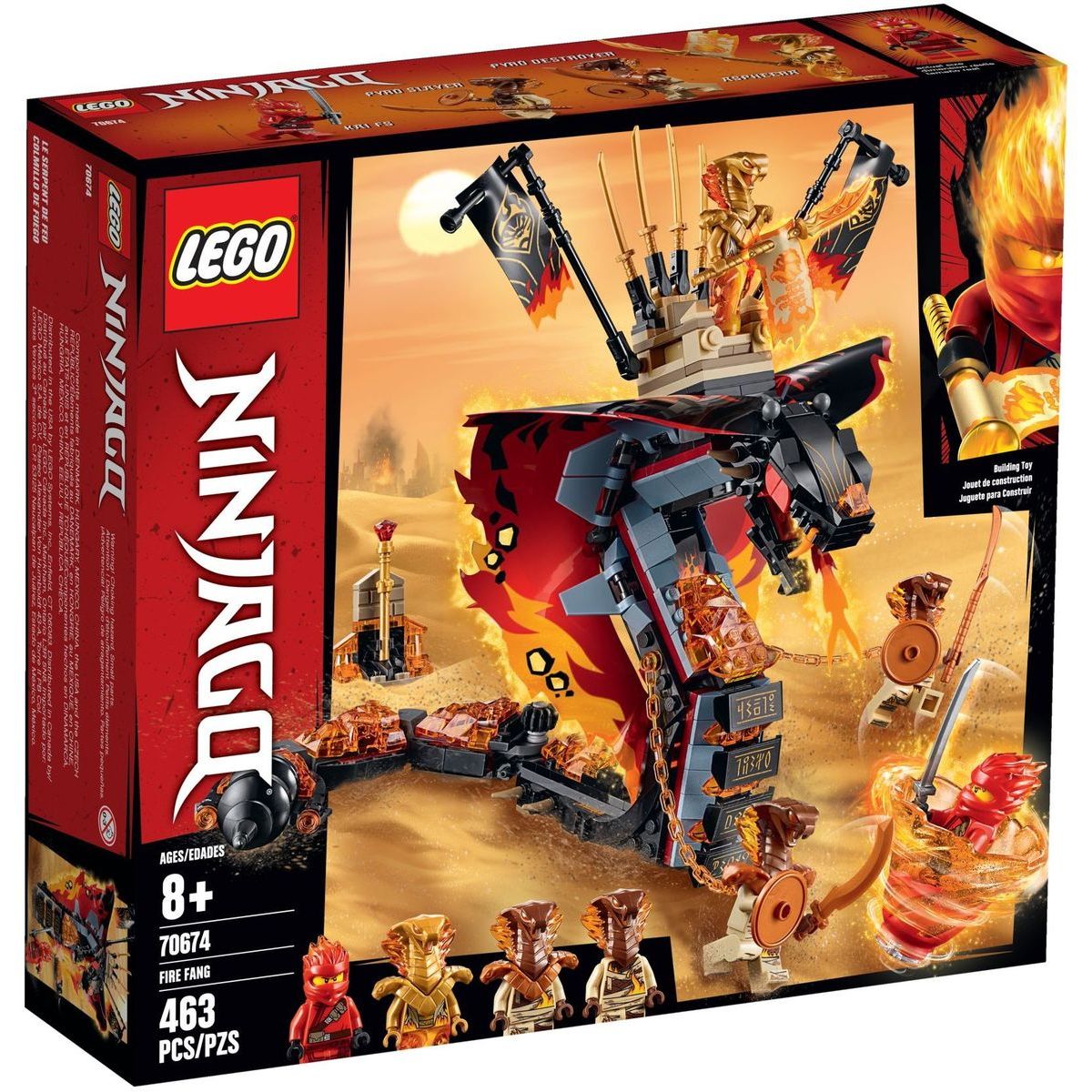 Lego Ninjago 70674 - Ohnivý Tesák