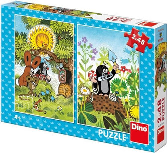 Puzzle - Krtek a perla 2x48 dílků
