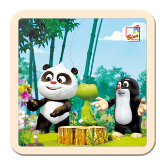 Krtek a Panda v lese - puzzle
