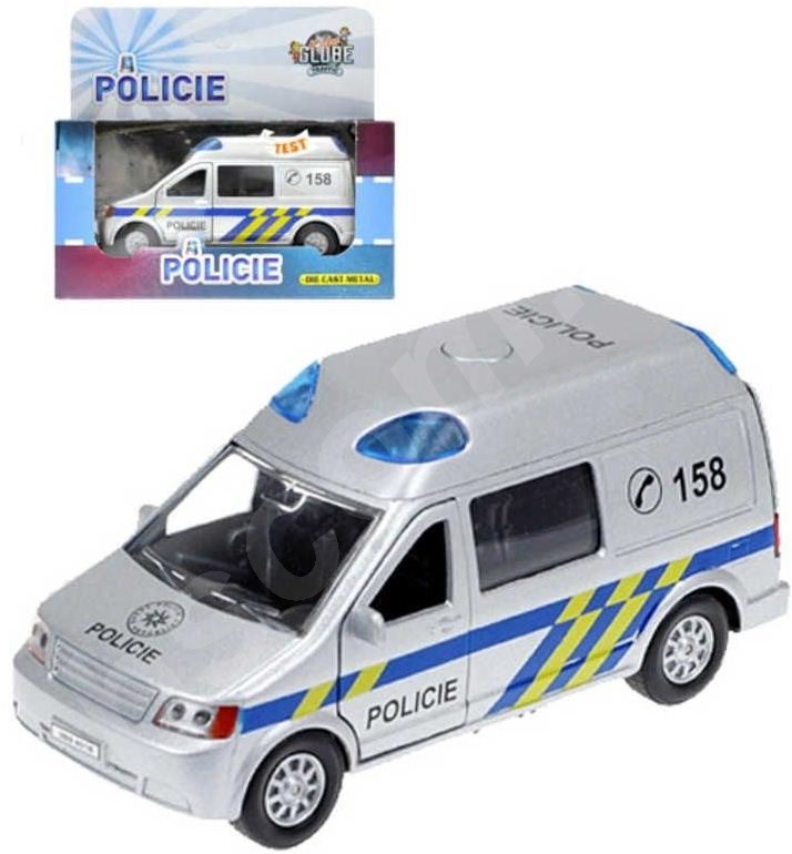 Auto policie se světlem a zvukem