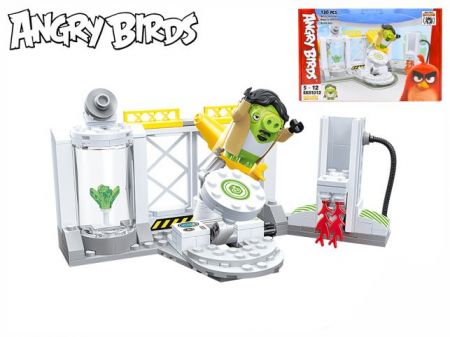 EDUKIE stavebnice - Angry Birds výzkumné středisko, 130 ks