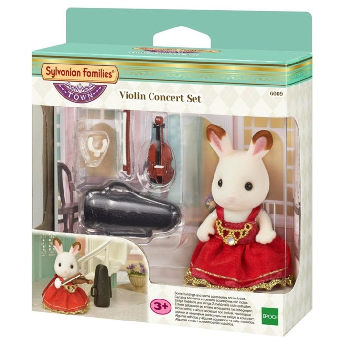 Sylvanian Families 6009 - Město - Houslistka chocolate králík