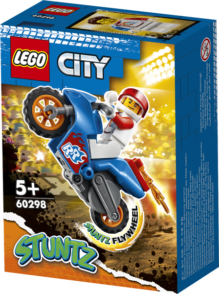 LEGO City 60298 - Kaskadérská motorka s raketovým pohonem