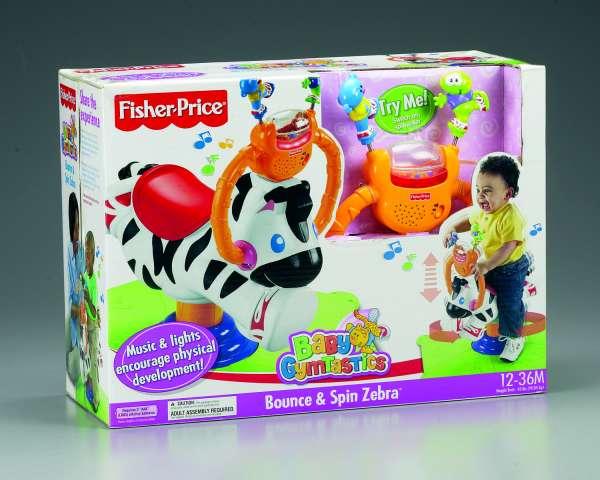 Fisher Price -Houpací a otáčecí se zebra
