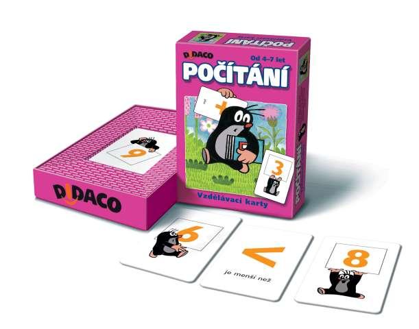 Vzdělávací karty Počítání - Krteček