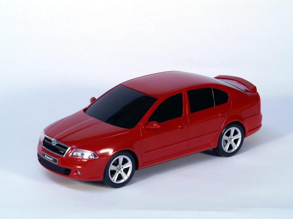 ŠKODA OCTAVIA RS 1:16 - ČERVENÁ (RC)