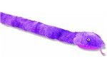 Plyšový had - fialový